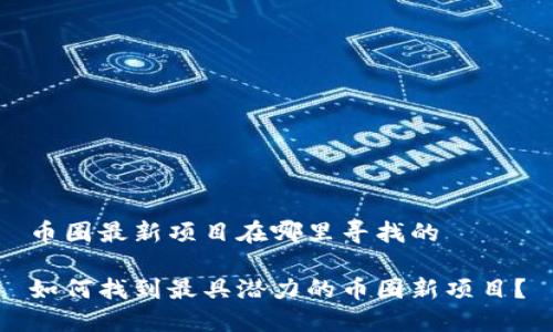 币圈最新项目在哪里寻找的

如何找到最具潜力的币圈新项目？